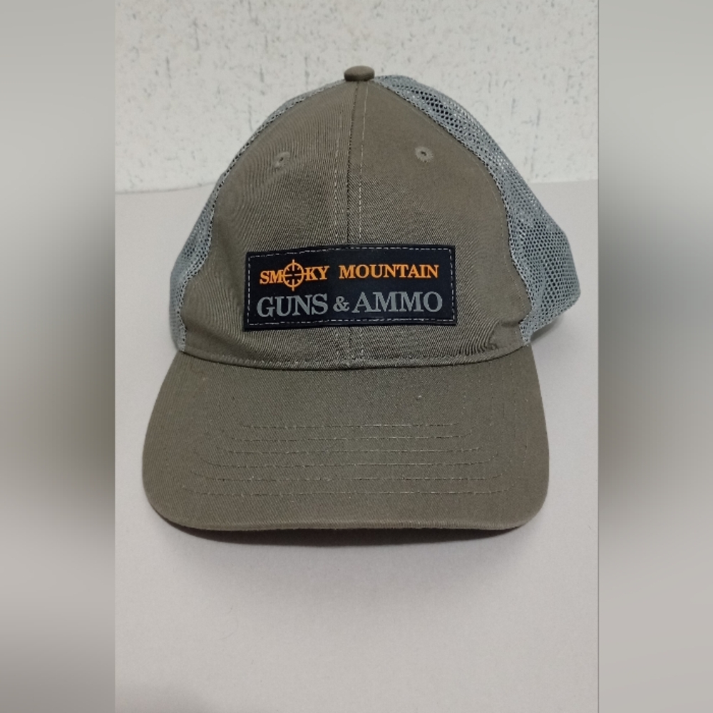 Smoky Mountain Guns & Ammo Gray Snapback Breathable Hat/Cap Casual Rodeo Trucker